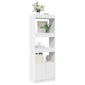 vidaXL Highboard White 63x33x180 cm Engineered Wood