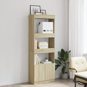 vidaXL Highboard Sonoma Oak 63x33x180 cm Engineered Wood