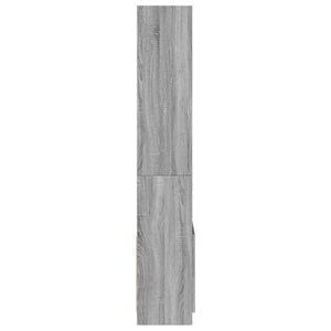 vidaXL Highboard Grey Sonoma 63x33x180 cm Engineered Wood