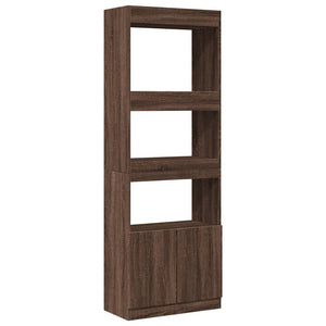 vidaXL Highboard Brown Oak 63x33x180 cm Engineered Wood