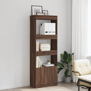 vidaXL Highboard Brown Oak 63x33x180 cm Engineered Wood