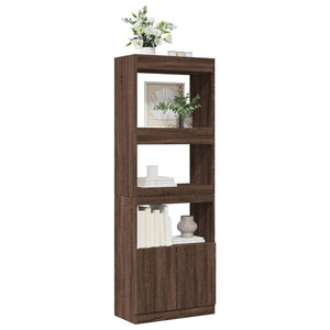 vidaXL Highboard Brown Oak 63x33x180 cm Engineered Wood