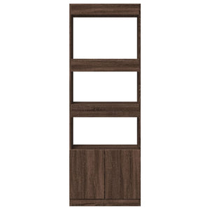 vidaXL Highboard Brown Oak 63x33x180 cm Engineered Wood