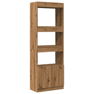 vidaXL Highboard Artisian Oak 63x33x180 cm Engineered Wood