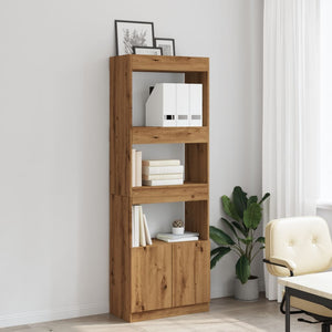 vidaXL Highboard Artisian Oak 63x33x180 cm Engineered Wood