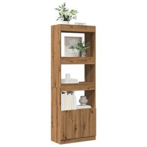 vidaXL Highboard Artisian Oak 63x33x180 cm Engineered Wood