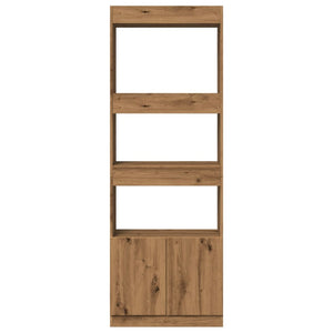 vidaXL Highboard Artisian Oak 63x33x180 cm Engineered Wood