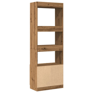 vidaXL Highboard Artisian Oak 63x33x180 cm Engineered Wood