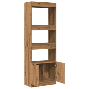 vidaXL Highboard Artisian Oak 63x33x180 cm Engineered Wood