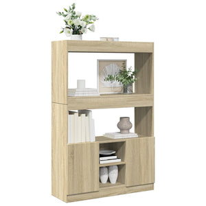 vidaXL Highboard Sonoma Oak 92x33x140 cm Engineered Wood