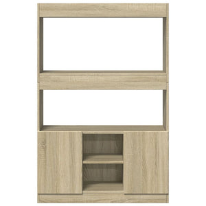 vidaXL Highboard Sonoma Oak 92x33x140 cm Engineered Wood