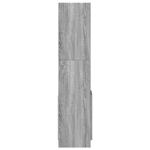 vidaXL Highboard Grey Sonoma 92x33x140 cm Engineered Wood