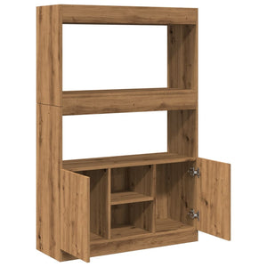 vidaXL Highboard Artisian Oak 92x33x140 cm Engineered Wood