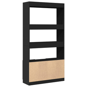 vidaXL Highboard Black 92x33x180 cm Engineered Wood