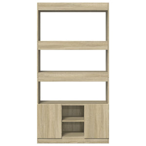 vidaXL Highboard Sonoma Oak 92x33x180 cm Engineered Wood