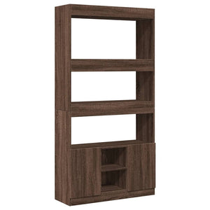 vidaXL Highboard Brown Oak 92x33x180 cm Engineered Wood