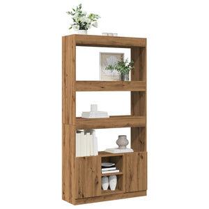 vidaXL Highboard Artisian Oak 92x33x180 cm Engineered Wood