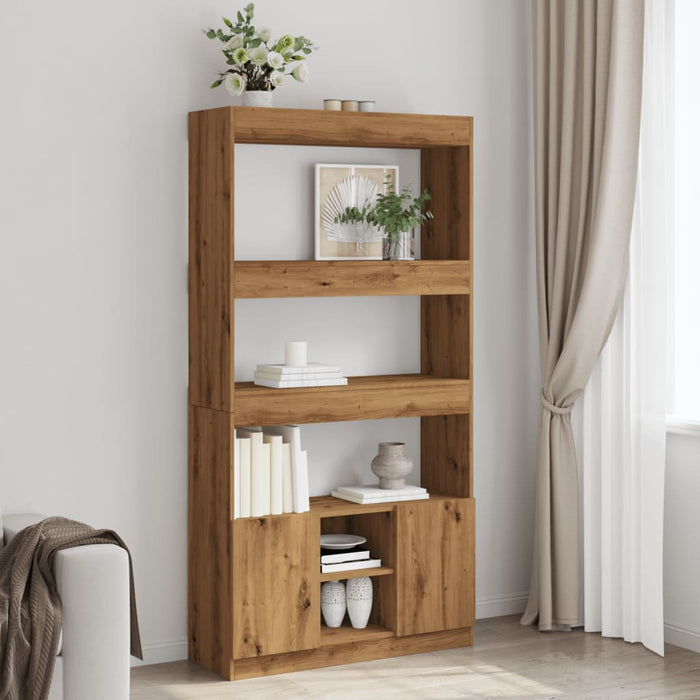 vidaXL Highboard Artisian Oak 92x33x180 cm Engineered Wood