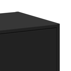 vidaXL Apothecary Cabinet Black 30x41x174.5 cm Engineered Wood