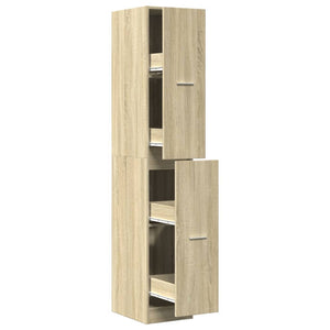 vidaXL Apothecary Cabinet Sonoma Oak 30x41x174.5 cm Engineered Wood