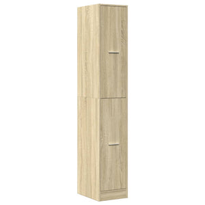 vidaXL Apothecary Cabinet Sonoma Oak 30x41x174.5 cm Engineered Wood