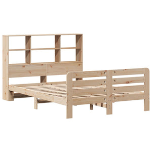 vidaXL Bed Frame without Mattress 150x200 cm King Size Solid Wood Pine