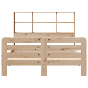 vidaXL Bed Frame without Mattress 150x200 cm King Size Solid Wood Pine