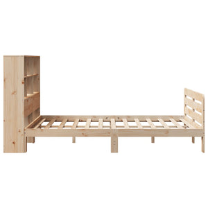 vidaXL Bed Frame without Mattress 150x200 cm King Size Solid Wood Pine