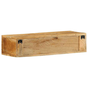 vidaXL Wall-mounted TV Cabinet 80x30x19 cm Solid Rough Wood Mango