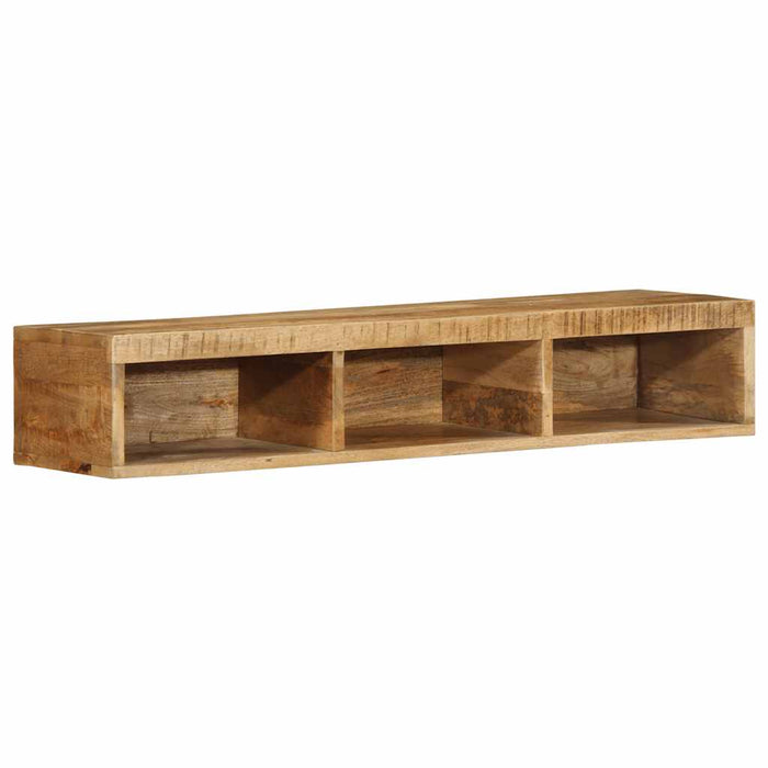 vidaXL Wall-mounted TV Cabinet 100x30x19 cm Solid Rough Wood Mango