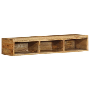 vidaXL Wall-mounted TV Cabinet 100x30x19 cm Solid Rough Wood Mango