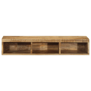 vidaXL Wall-mounted TV Cabinet 100x30x19 cm Solid Rough Wood Mango