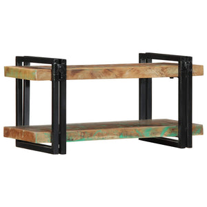 vidaXL Wall Shelf Multicolour Solid Wood Reclaimed