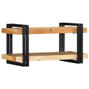 vidaXL Wall Shelf 70x33x35 cm Solid Wood Acacia