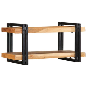 vidaXL Wall Shelf 70x33x35 cm Solid Wood Acacia