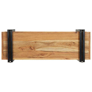 vidaXL Wall Shelf 90x33x45 cm Solid Wood Acacia