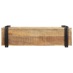 vidaXL Wall Shelf 110x33x45 cm Solid Rough Wood Mango