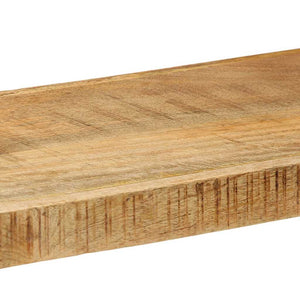 vidaXL Wall Shelf 110x33x45 cm Solid Rough Wood Mango