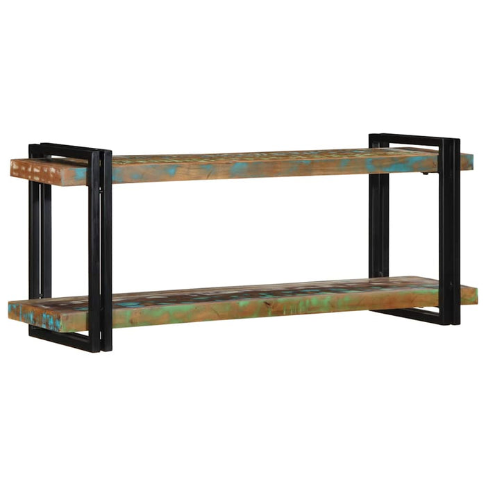 vidaXL Wall Shelf Multicolour Solid Wood Reclaimed