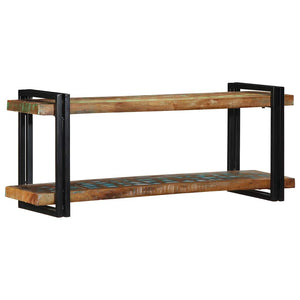 vidaXL Wall Shelf Multicolour Solid Wood Reclaimed