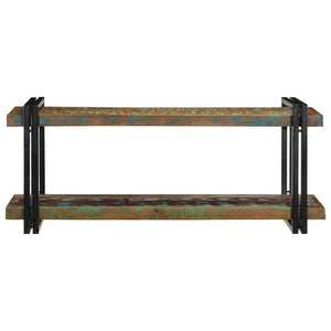 vidaXL Wall Shelf Multicolour Solid Wood Reclaimed