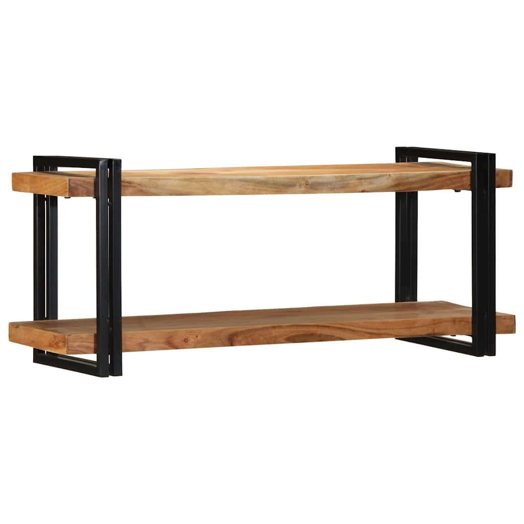 vidaXL Wall Shelf 110x33x45 cm Solid Wood Acacia