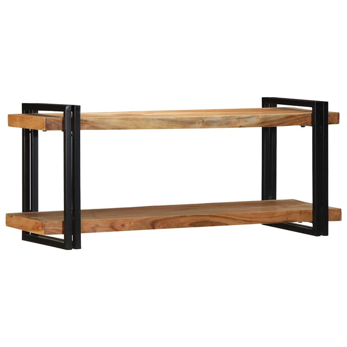 vidaXL Wall Shelf 110x33x45 cm Solid Wood Acacia