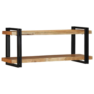 vidaXL Wall Shelf 110x33x45 cm Solid Wood Acacia