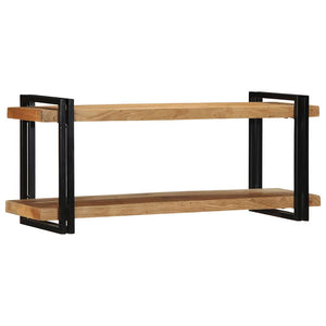 vidaXL Wall Shelf 110x33x45 cm Solid Wood Acacia