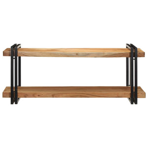 vidaXL Wall Shelf 110x33x45 cm Solid Wood Acacia