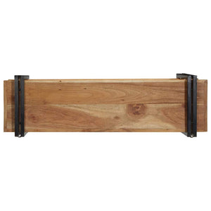 vidaXL Wall Shelf 110x33x45 cm Solid Wood Acacia