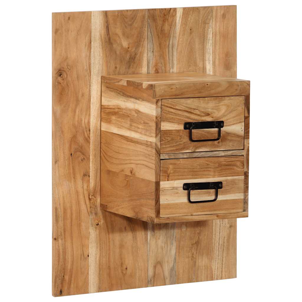 vidaXL Bedside Cabinet 60x32x80 cm Solid Wood Acacia