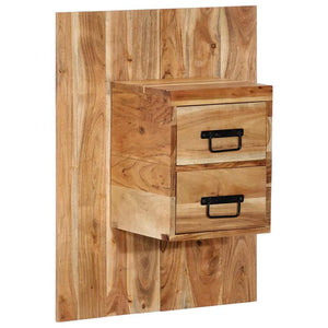 vidaXL Bedside Cabinet 60x32x80 cm Solid Wood Acacia