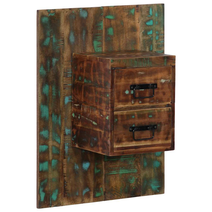 vidaXL Bedside Cabinet Multicolour 60x32x80 cm Solid Wood Reclaimed